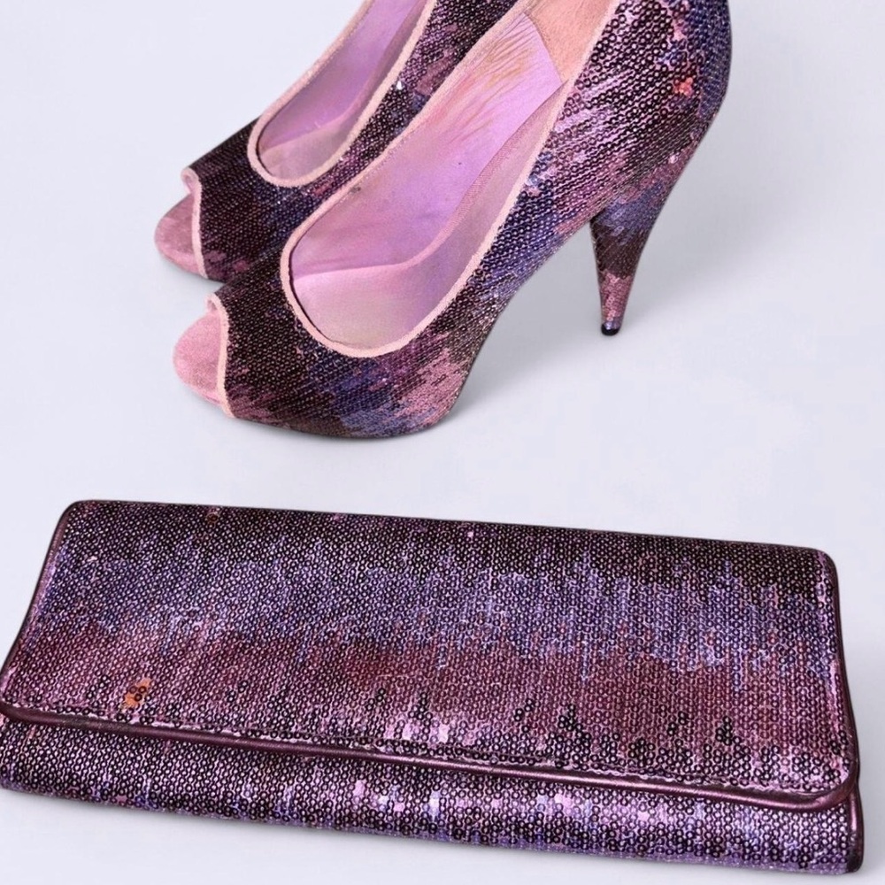Vintage Aldo 2000’s sparkly pumps and matching clutch !!! #pumps #2000’s #clutch